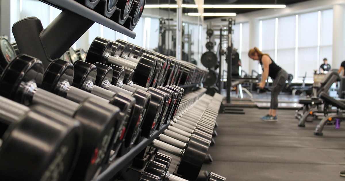 A well-equipped home gym setup with essential equipment