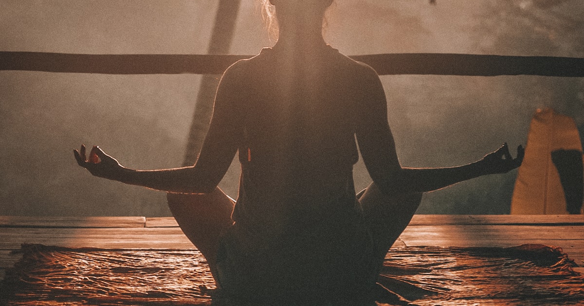 Peaceful meditation scene representing mindset transformation