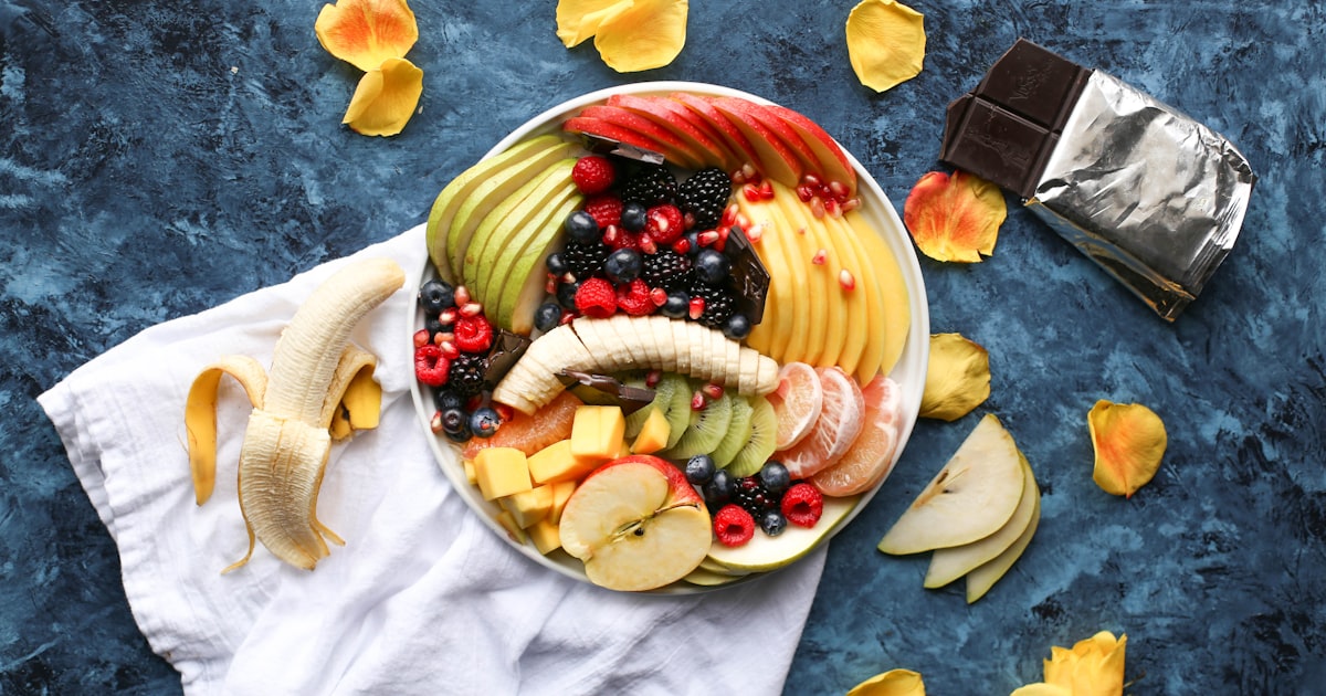 Assortment of healthy high-protein snacks